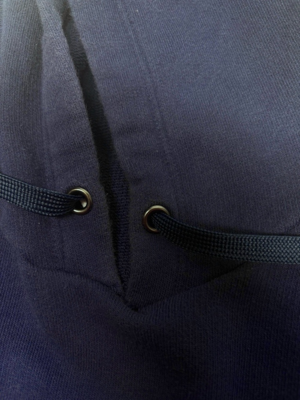 Calvin Klein Navy Blue Striped Hoodie with Logo Waistband - Small - Picture 5 of 5